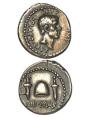 Сребърна римска монета, от серията Мартенски иди, предложена на търг за половин милион долара